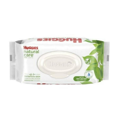 Huggies Natural Care Wipes - Aloe/Vitamin E, Unscented, 56 Count