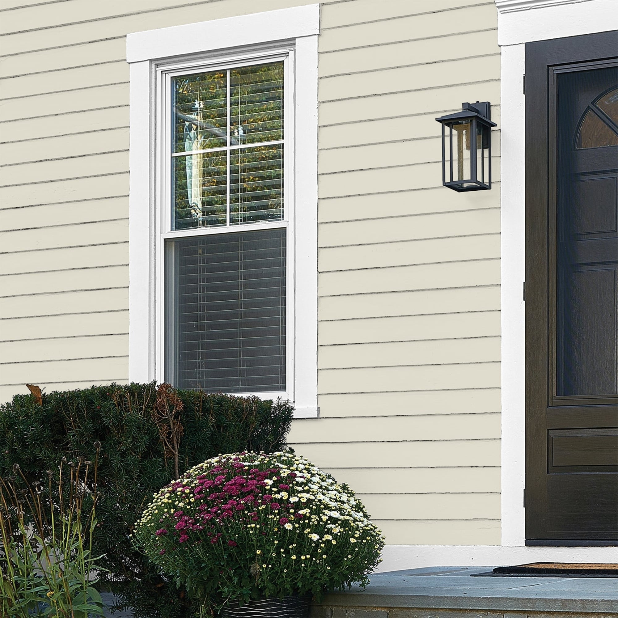 Glidden One Coat Cocoon / Grey Flat Exterior Paint with Primer, 5 Gallon