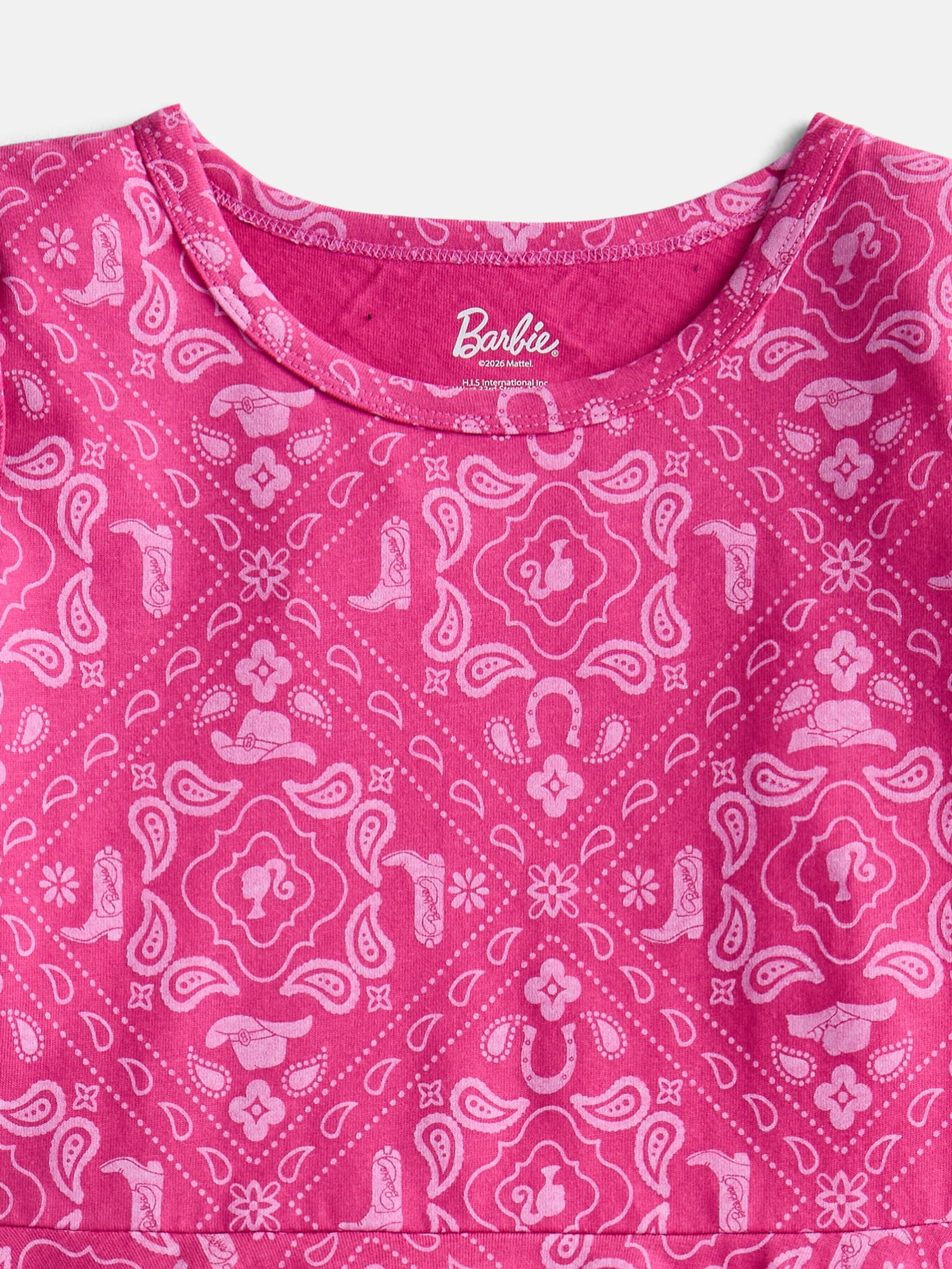 Hello Kitty Girls Print Skater Dress with Short Sleeves, Sizes 4-12