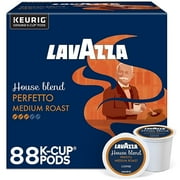 Lavazza House Blend Perfetto Coffee Keurig K-Cup Pods, Medium Roast, 88 ct