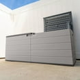 thumbnail image 3 of Suncast 59 in. W X 23 in. D Dove Gray Plastic Deck Box 120 gal, 3 of 8