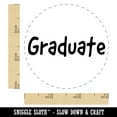thumbnail image 2 of Graduate Fun Text Self-Inking Rubber Stamp Ink Stamper - Lime Green Ink - Small 3/4 Inch, 2 of 7