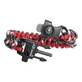 thumbnail image 4 of A2S Protection Paracord Bracelet K2-Peak - Survival Gear Kit with Embedded Compass, Fire Starter, Emergency Knife & Whistle (Black/Red 8.5"), 4 of 7