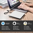 thumbnail image 4 of Unidad externa de CD DVD ROOFULL USB 3.0 y USB-C para Mac/PC, 4 of 9