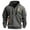 Dark Gray, variant on DODADAWANJ Mens Cargo Hoodies Graphic Quarter Zip Hooded Pullover Big and Tall Drawstring with Multi Pockets Hoodie for Camping Daily M