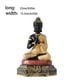 thumbnail image 3 of Matsuzay Estatuas de Buda resina meditación esculpir sentado escritorio decoración del hogar adornos miniaturas Oficina hogar presente Decoración del hogar Dorado, 3 of 6