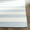 thumbnail image 3 of SAFAVIEH Montauk Saranna Striped Cotton Area Rug, Sky Blue/Ivory, 3' x 5', 3 of 5