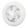 thumbnail image 3 of Ventilador de techo con luz LED Ventilador de techo moderno cerrado con luz y control remoto Atenuación continua Temporización inteligente 110‑265 V, 3 of 15