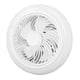 thumbnail image 3 of Ventilador de techo con luz LED Ventilador de techo moderno cerrado con luz y control remoto Atenuación continua Temporización inteligente 110‑265 V, 3 of 15