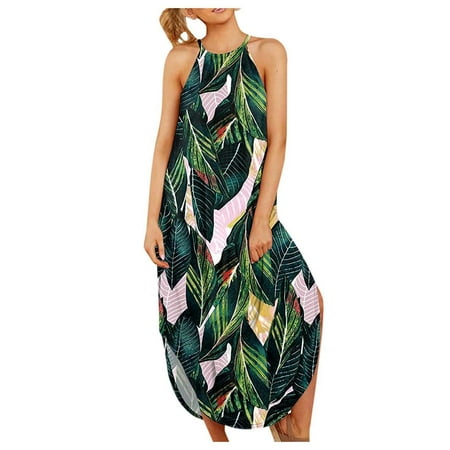 

Follure Women s Casual Print Summer All-match Camisole Loose Dress Women Casual