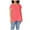 Red, variant on Plus Size Graphic Tees for Women Women's Plus Size Slub Crochet Bib Tunic Short Sleeve(Blue1,XXL)