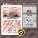 thumbnail image 3 of Manta de cama, rosa, 350 g/m², felpa esponjosa, 130 x 150 cm, 3 of 8
