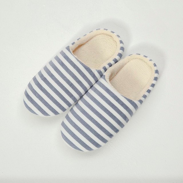 LSLJS Slippers Pantoufles en Coton pour Femmes, Chaussures Silencieuses Home pour Femmes Automne et Hiver d'Intérieur à Semelle Souple, Pantoufle de Sol en Coton, Pantoufles pour Femmes, Déco Maison
