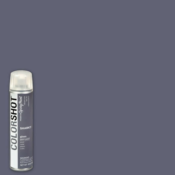 COLORSHOT Premium Multi-Surface Gloss Shark Spray Paint - 10 oz - Dark Gray