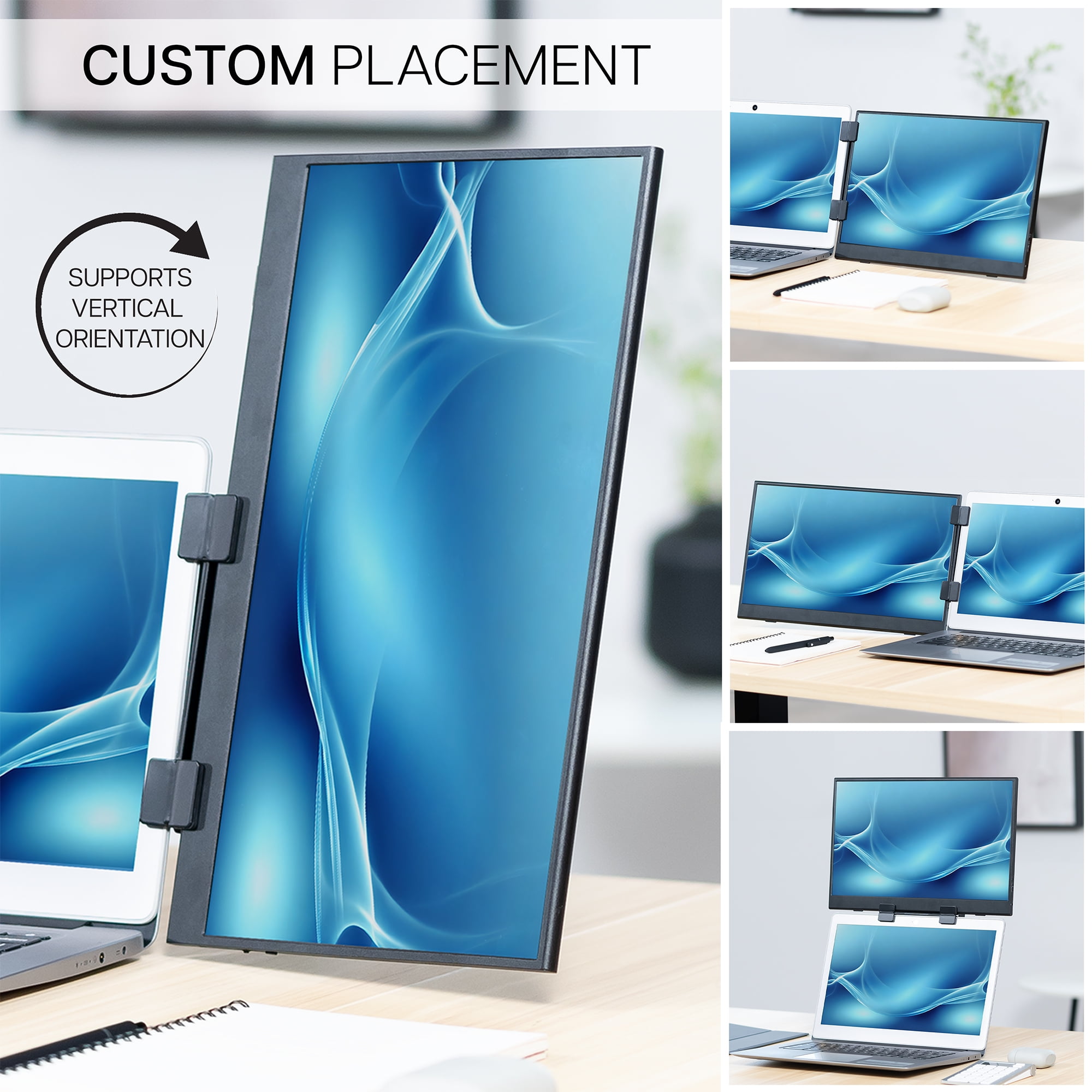 VIVO Universal Portable Computer Monitor Holder for Laptop Extension Holder Only