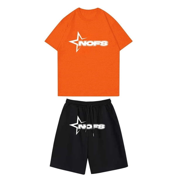 Playeras Básicas Algodon Hombre Conjunto De Dos Piezas De Camiseta Y Pantalones Cortos De Manga Corta Para Hombre Con Camisa Y Pantalón Corto