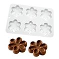 thumbnail image 3 of Moldes de silicona para hornear dulces de chocolate con forma de flor Bandeja para cubitos de hielo - Festival de bodas, fiestas y manualidades de bricolaje Pudín, 3 of 5
