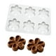 thumbnail image 3 of Moldes de silicona para hornear dulces de chocolate con forma de flor Bandeja para cubitos de hielo - Festival de bodas, fiestas y manualidades de bricolaje Pudín, 3 of 5