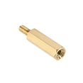 thumbnail image 5 of Uxcell Brass M2.5 16mm+6mm Male-Female Hex Standoff 20 Pack, 5 of 5