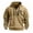 Khaki, variant on WILLBEST Hoodies for Men Kirishima Hoodie Men's Athleisure Zipper Arm Embroidered Badge Sweatshirt Pullover Hoodie
