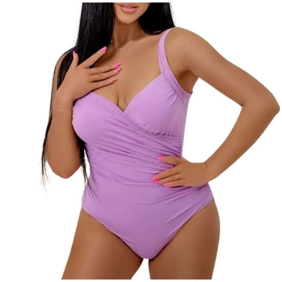 RUTAYY Swimwear Women Bikini Swimsuit High Cut Monokini With Backless Design Beachwear For Summer Vacation Seaside Beachwear