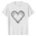 thumbnail image 5 of YueHuiYing Plus Size Tops for men Cute Graphic Tees Loose Fit Flower Printing Short Sleeve Crew Neck T Shirts, 5 of 5