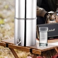 thumbnail image 3 of TOHU Stainless Steel Water Filter - 8-Stage Countertop System with 2 Filters, 2.25 Gal Capacity, Spigot & Stand, Reduces Chlorine for Natural Water Purification, 3 of 9