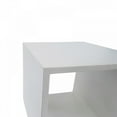 thumbnail image 4 of Benjara Contemporary Style Concrete Cube End Table with Sharp Edges, White, 4 of 5