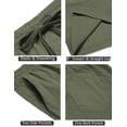 thumbnail image 4 of COOFANDY Men's Beach Shorts Casual 8" Relaxed Fit Summer Lightweight Elastic Waist Drawstring Shorts, 4 of 6