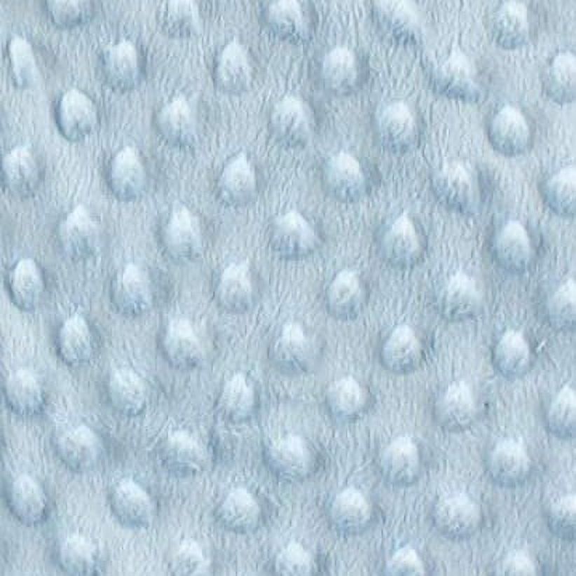 Hudson Baby Infant Boy Plush Sleeping Bag, Sack, Blanket, Light Blue Dot Mink, 0-6 Months