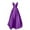 #7-Purple, variant on Pntutb Dresses for Women Solid Color V-Neck Suspender Sleeveless Evening Dress