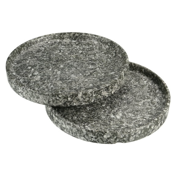 Uxcell 6" Ceramic Round Planter Saucer Flower Pot Drip Tray Coaster, Marble 2 Pack