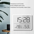 thumbnail image 6 of PatungKu Modern Digital Wall Clock Battery Powered Quiet Alarm Clock Digital Display, 6 of 12