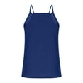 thumbnail image 5 of Women Cotton Linen Tanks Side Split Camis Spaghetti Strap Tank Top Solid Color Blouses V Neck Camisole Sleeveless Shirt Loose Fit Vest Lightweight Breathable Clothing, 5 of 6
