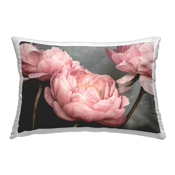 Stupell Industries Pink Peonies Trio Decorative Printed Throw Pillow Design by Sisi and Seb.