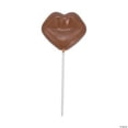 thumbnail image 2 of Chocolate Flavored Lips Sucker, 12 Individually Wrapped Pops, Valentine's Day Candy, Wedding and Event Favors, 2 of 2