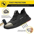 thumbnail image 3 of Waterproof Steel Toe Shoes For Men Women Lightght Slip Resistant Comfortable Fety Work Sneakers Construction, 3 of 5