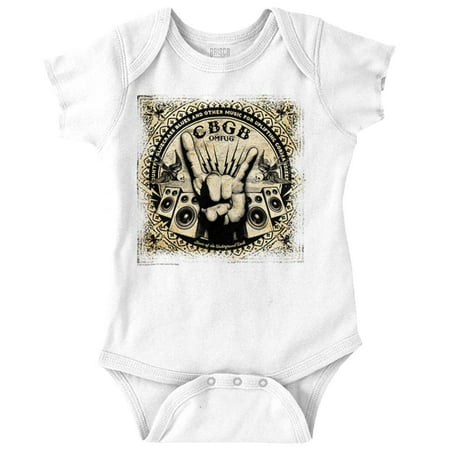 

CBGB Newborn Romper Bodysuit For Babies Underground Rock Country Bluegrass Club