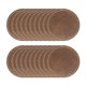 thumbnail image 1 of Parche de cuero sintético en blanco Uxcell, parches redondos de cuero sintético para sombreros con adhesivo para plancha, grabable rústico para reparación de tela DIY marrón, 1 of 6