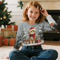 thumbnail image 5 of DISNIMO Christmas Cat Tree Printed Girls Crop Tops Fall Winter Outfits Casual Loose Pullover Tops Long Sleeve Cropped Sweatshirt for Kids Teen Girls, 5 of 7