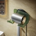 thumbnail image 3 of Soporte para secador de pelo, estante de baño antiperforaciones, soporte para secador de pelo montado en la pared (verde), 3 of 5