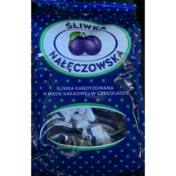 Solidarnosc Candied Plums in Dark Chocolate Sliwka Naleczowska (12.34 Ounces)