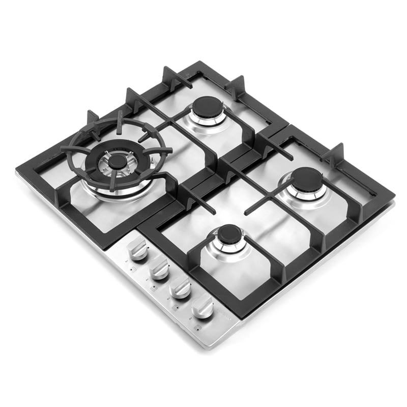 24 in. Gas Cooktop in Stainless Steel with 4 Sealed Burners