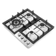 thumbnail image 5 of 24 in. Gas Cooktop in Stainless Steel with 4 Sealed Burners, 5 of 10