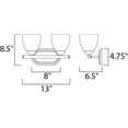 thumbnail image 2 of Maxim Lighting - Two Light Bath Vanity - Bath Vanity - Axis-2 Light Transitional, 2 of 2