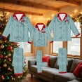 thumbnail image 3 of Zwiiyzr Family Christmas Pajamas Matching Sets Onesie Printed Long Sleeve Hooded Pajamas Jumpsuit Parent-Child Warm Set Wear Kids Olive Green-Kids, 3 of 7