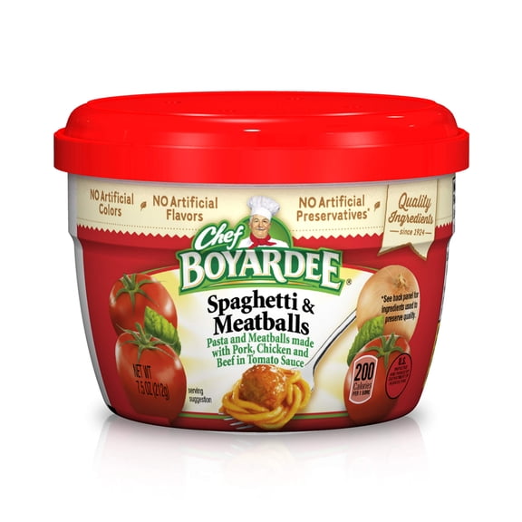 Chef Boyardee Spaghetti & Meatballs In Tomato Sauce, 7.5 Ounce Packaging May Vary - Pack of 3