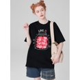 thumbnail image 1 of Camiseta San Valentín 100% Algodón Corazón en camiseta, estilo regular, 1 of 6