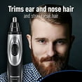 thumbnail image 3 of Panasonic ER430K Ear & Nose Trimmer with Vacuum Cleaning System, Men's, Wet/Dry, Battery-Operated, 3 of 7
