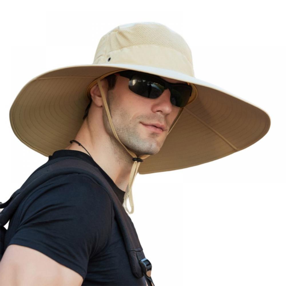 Sun Hat for Men/Women,Waterproof Wide Birm Bucket Hat UV Protection UPF ...